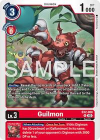 Guilmon - EX2-008 (Reprint) - Advanced Booster Digimon Generation - Rare - EX2-008 R