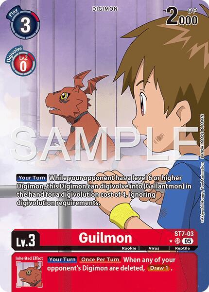 Guilmon - ST7-03 (Alternate Art) - Advanced Booster Digimon Generation - Super Rare - ST7-03 SR