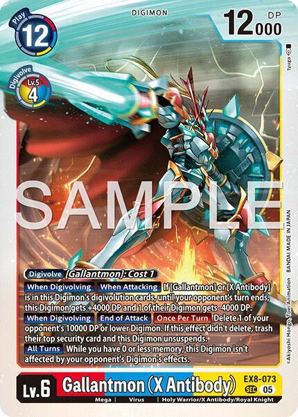 Gallantmon (X Antibody) (Reprint) - Advanced Booster Digimon Generation - Secret Rare - EX8-073 SEC