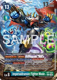 Imperialdramon: Fighter Mode - AD1-024 (Alternate Art) - Advanced Booster Digimon Generation - Secret Rare - AD1-024 SEC