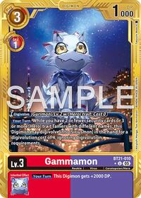 Gammamon - BT21-010 (Gold Border) - Advanced Booster Digimon Generation - Uncommon - BT21-010 U