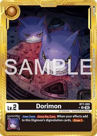 Dorimon (Gold Border) - Advanced Booster Digimon Generation - Uncommon - BT7-005 U