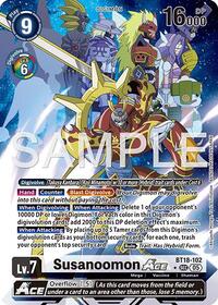 Susanoomon ACE (Alternate Art) - Advanced Booster Digimon Generation - Secret Rare - BT18-102 SEC