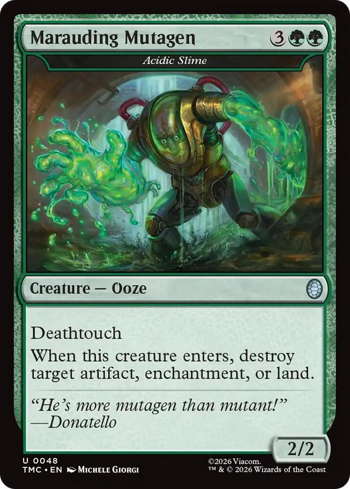Marauding Mutagen - Acidic Slime - Commander: Teenage Mutant Ninja Turtles - U - 48