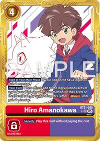 Hiro Amanokawa - BT21-080 (Gold Border) - Advanced Booster Digimon Generation - Super Rare - BT21-080 SR