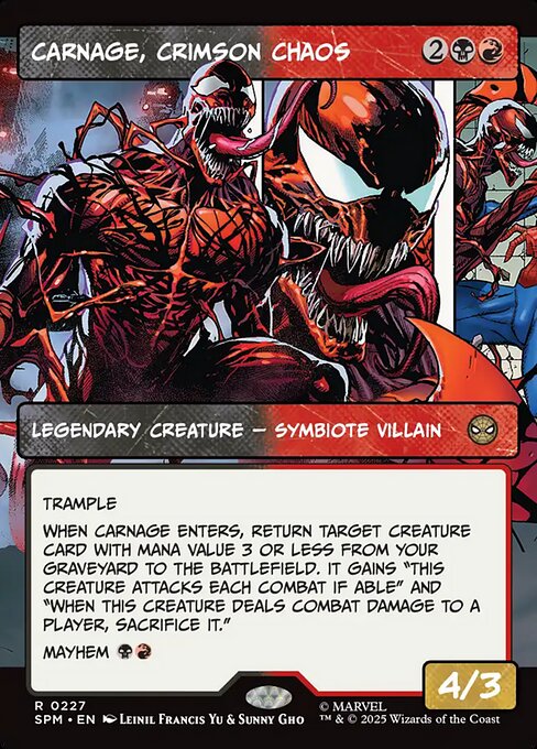 Carnage, Crimson Chaos (Borderless) - Marvel's Spider-Man - R - 227