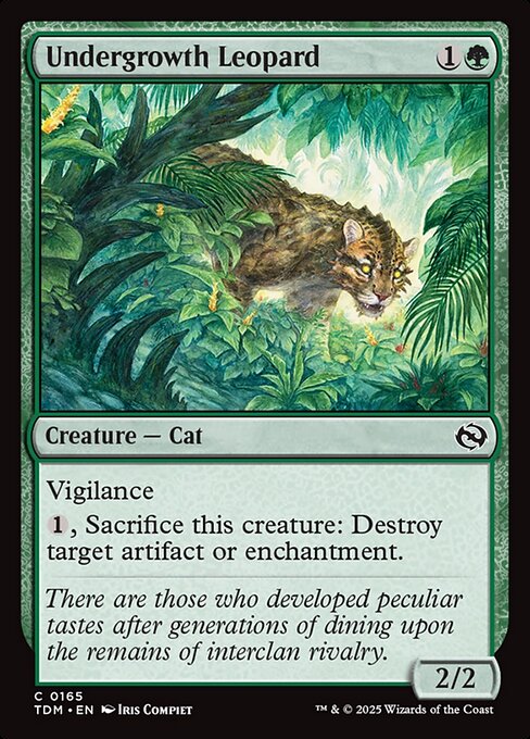 Undergrowth Leopard - Tarkir: Dragonstorm - C - 165
