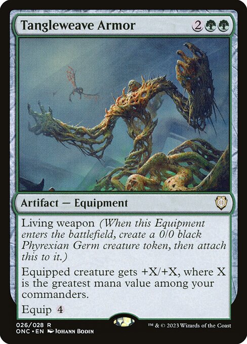 Tangleweave Armor - Commander: Phyrexia: All Will Be One - R - 26