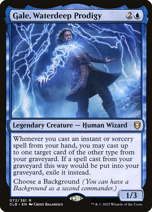 Gale, Waterdeep Prodigy - Commander Legends: Battle for Baldur's Gate - R - 72