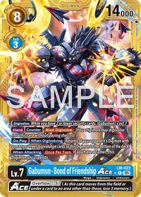 Gabumon - Bond of Friendship ACE (Gold Border) - Advanced Booster Digimon Generation - Promo - LM-022 P