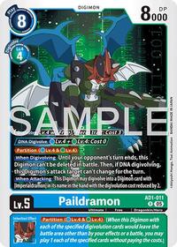 Paildramon - AD1-011 - Advanced Booster Digimon Generation - Rare - AD1-011 R