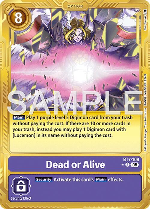 Dead or Alive (Gold Border) - Advanced Booster Digimon Generation - Rare - BT7-109 R