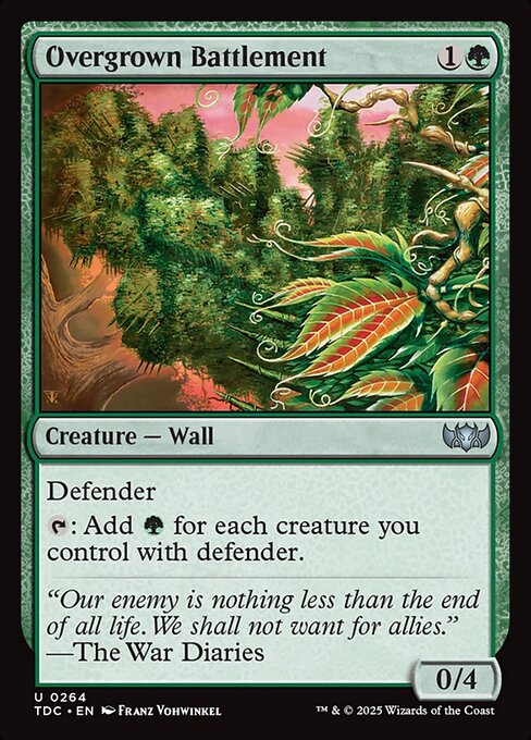 Overgrown Battlement - Commander: Tarkir: Dragonstorm - U - 264