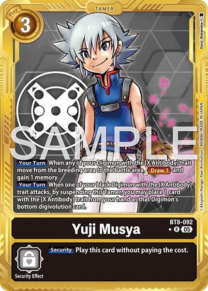Yuji Musya (Gold Border) - Advanced Booster Digimon Generation - Rare - BT8-092 R