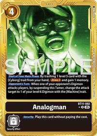 Analogman (Gold Border) - Advanced Booster Digimon Generation - Rare - BT11-092 R