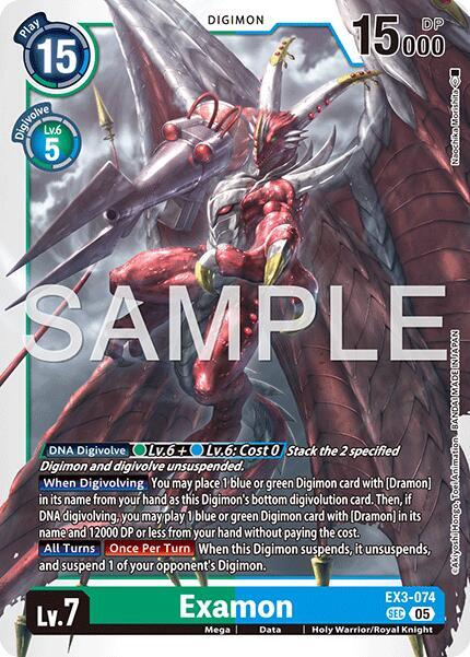 Examon (Reprint) - Advanced Booster Digimon Generation - Secret Rare - EX3-074 SEC