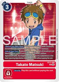 Takato Matsuki - BT17-080 (Reprint) - Advanced Booster Digimon Generation - Rare - BT17-080 R