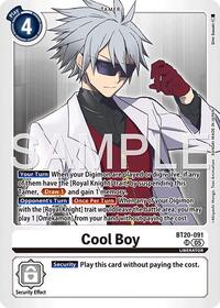 Cool Boy - BT20-091 (Reprint) - Advanced Booster Digimon Generation - Super Rare - BT20-091 SR