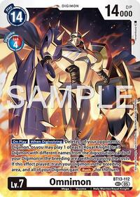 Omnimon - BT13-112 (Reprint) - Advanced Booster Digimon Generation - Secret Rare - BT13-112 SEC