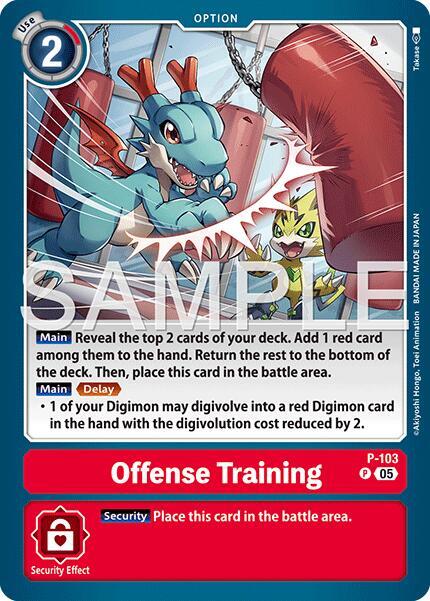 Offense Training (Reprint) - Advanced Booster Digimon Generation - Promo - P-103 P