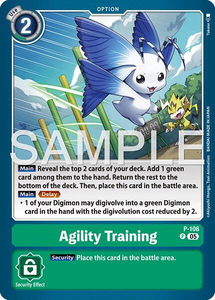 Agility Training (Reprint) - Advanced Booster Digimon Generation - Promo - P-106 P