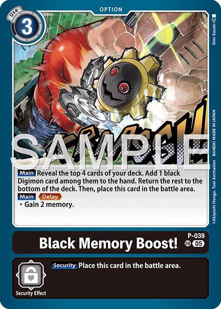 Black Memory Boost! (Reprint) - Advanced Booster Digimon Generation - Super Rare - P-039 SR