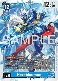 Hexeblaumon (Reprint) - Advanced Booster Digimon Generation - Super Rare - EX7-023 SR