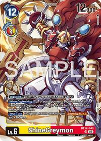 ShineGreymon - BT12-043 (Reprint) - Advanced Booster Digimon Generation - Super Rare - BT12-043 SR