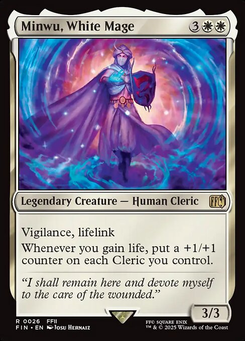 Minwu, White Mage - Prerelease Cards - R - 26