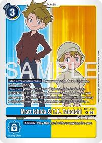 Matt Ishida & T.K. Takaishi - Advanced Booster Digimon Generation - Rare - AD1-019