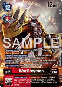 WarGreymon - AD1-004 (Alternate Art) - Advanced Booster Digimon Generation - Super Rare - AD1-004 SR