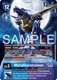MetalGarurumon (Alternate Art) - Advanced Booster Digimon Generation - Super Rare - AD1-014 SR