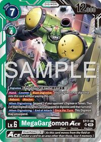 MegaGargomon ACE (Reprint) - Advanced Booster Digimon Generation - Super Rare - ST17-08 SR
