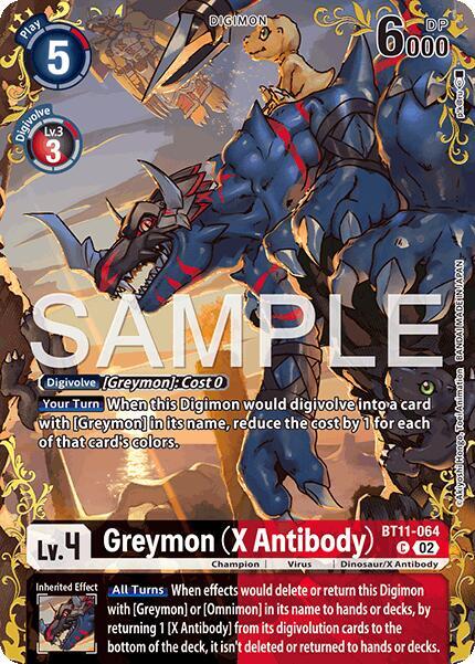Greymon (X Antibody) - BT11-064 (Alternate Art) - Dual Revolution - Common - BT11-064 C