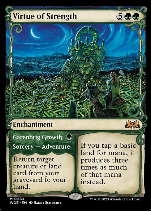 Virtue of Strength (Showcase) - Wilds of Eldraine - M - 284