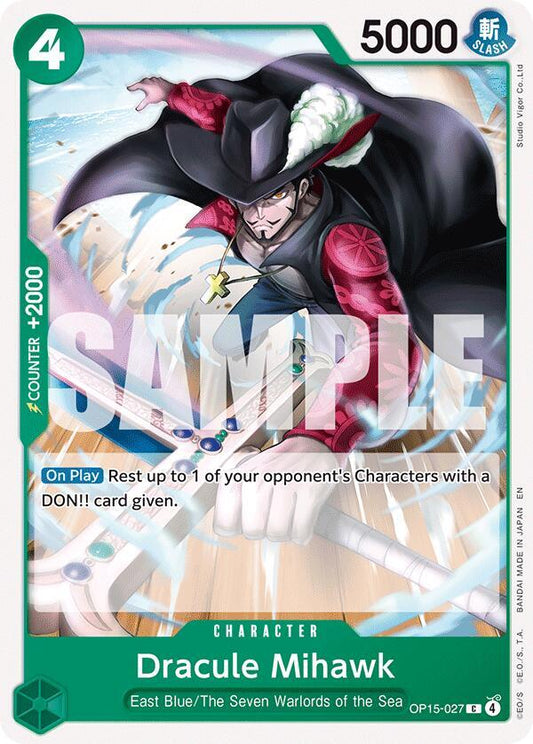 Dracule Mihawk - Adventure on Kami's Island - C - OP15-027