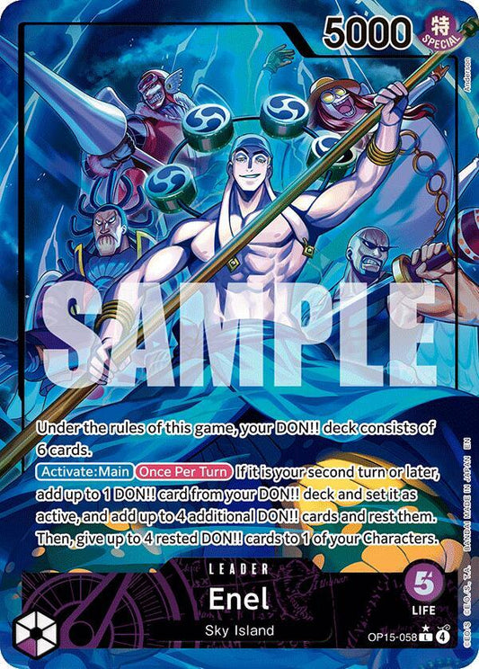 Enel (OP15-058) (Alternate Art) - Adventure on Kami's Island - L - OP15-058
