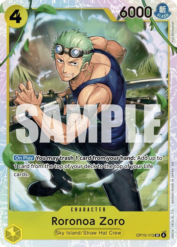 Roronoa Zoro (OP15-113) - Adventure on Kami's Island - SR - OP15-113