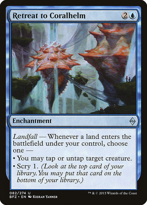 Retreat to Coralhelm - Battle for Zendikar - U - 82