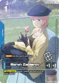 Sarah Zabiarov (Store Tournament Winner Pack 04) - Gundam Promotional Cards - C+ - GD03-087
