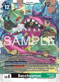 Bacchusmon - Dual Revolution - Super Rare - BT25-077 SR