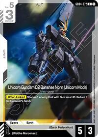 Unicorn Gundam 02 Banshee Norn (Unicorn Mode) - Phantom Aria - Uncommon - GD04-072