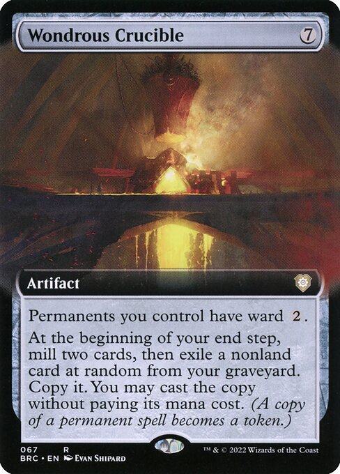 Wondrous Crucible (Extended Art) - Commander: The Brothers' War - R - 67