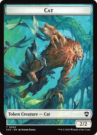 Cat // Inkling (0022) Double-Sided Token - Commander: Secrets of Strixhaven - T - 2 // 22