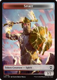 Spirit (0025) // Rogue Double-Sided Token - Commander: Secrets of Strixhaven - T - 25 // 10