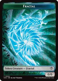 Fractal (0004) // Spirit (0010) Double-Sided Token - Secrets of Strixhaven - T - 4 // 10