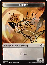 Inkling (0006) // Spirit (0010) Double-Sided Token - Secrets of Strixhaven - T - 6 // 10