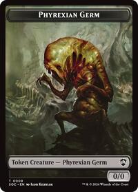 Phyrexian Germ // Thopter Double-Sided Token - Commander: Secrets of Strixhaven - T - 9 // 28