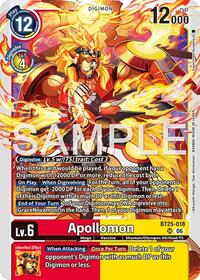Apollomon - Dual Revolution - Super Rare - BT25-018 SR