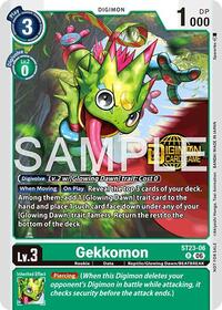 Gekkomon (Welcome Tamers Pack Vol.2) - Starter Deck 23: Beatbreak Release Event Cards - Rare - ST23-06 R